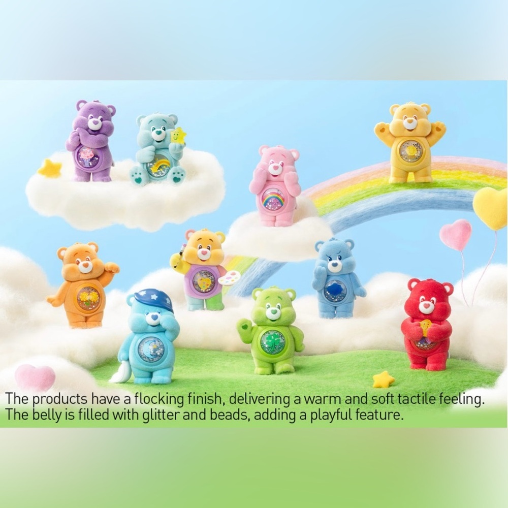 Pop Mart Care Bears Colorful Hugs Series Figures - Good Luck Bear - Picture 7 of 7
